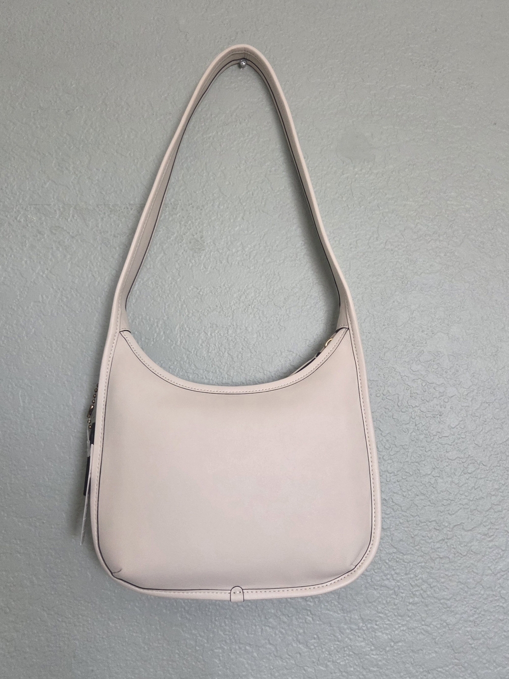 Coach Curve Zip Hobo Shoulder Bag Brass/Chalk